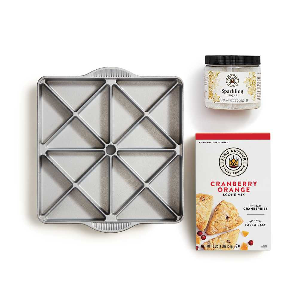 Cranberry Orange Scone Mix and Mini Scone Pan Set King Arthur