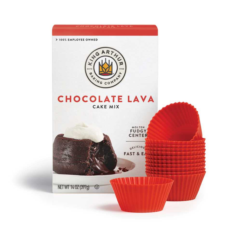 Lava Cake Mix and Nonstick Baking Cups Set King Arthur Baking