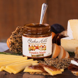 Pumpkin butter with apples, cheese, and crackers., image opens a dialog.