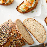 Pumpernickel rye bread made with Pumpernickel Flour