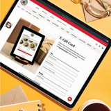 E-Gift Card on Tablet