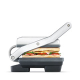 Panini Maker, side view with sandwich