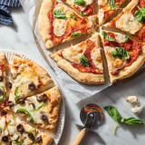 Pizza made with Gluten-Free Bread and Pizza Mix