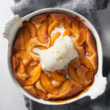 Peach cobbler made with Gluten-Free All-Purpose Baking Mix