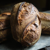 High hydration whole wheat sourdough made with 100% Organic Whole Wheat Flour