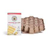 Golden Yellow Cake Mix and Honeycomb Pan Set