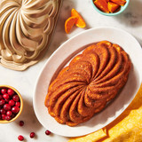 Cranberry orange quick bread mix  baked in the Pirouette Loaf Pan, image opens a dialog.