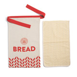 Reusable Bread Bag - beeswax-coated cotton liner with a cotton bag