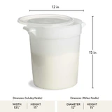 Large Flour Bucket dimensions