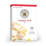 The front of King Arthur Baking Lemon Bar Mix packaging.