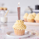 Swirls Milk Chocolate Candles in a cupcake