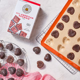 All-American Brownie Mix made in the Bite-Sized Silicone Heart Pan