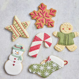 Decorated cookies made with Holiday Cookie Cutter Set