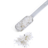 Spicewalla Brand  Lavender Lemon Sugar in a measuring spoon