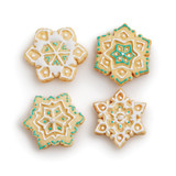 Sugar cookies made with Snowflake Pop Out Cutter