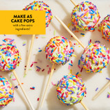 Cake pops made with Confetti Cake & Cupcake Mix
