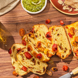 No-Knead Cheese and Tomato Garlic Bread made with the Bundle