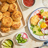 Street Corn Biscuits made with the Street Corn Scone and Biscuit Mix