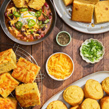 Muffins and bread made with  Honey Cornbread Mix