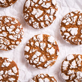 Gingerbread crinkle cookies