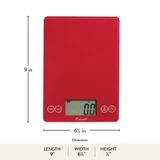 Arti Glass Kitchen Scale dimensions