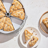 Yuletide scones baked in the Standard Scone Baking Pan, image opens a dialog.