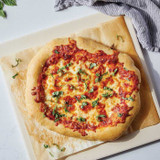 Pizza on King Arthur Bread and Pizza Stone