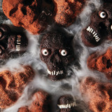 Deliciously Simple Chocolate Cake Mix baked in the Skull pan
