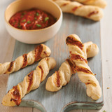 Flaky Cheese Twists made with Pizza Seasoning .