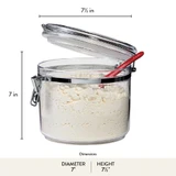 15-Cup Airtight Canister dimensions