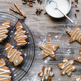 Spiced cookies made with speculass spice