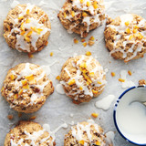 Orange walnut whole wheat scones made with Fiori di Sicilia