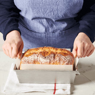 GIF demonstrating how to use loaf lifter