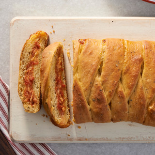 Everything-Cheddar Filled Braid made with Better Cheddar Cheese Powder