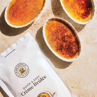 Classic Crème Brûlée made with the Quick-and-Easy Crème Brûlée Mix