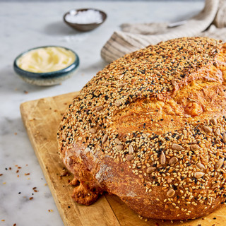 Parmesan Pepper Bread made with the Oval brotform