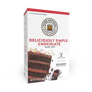Deliciously Simple Chocolate Cake Mix packaging