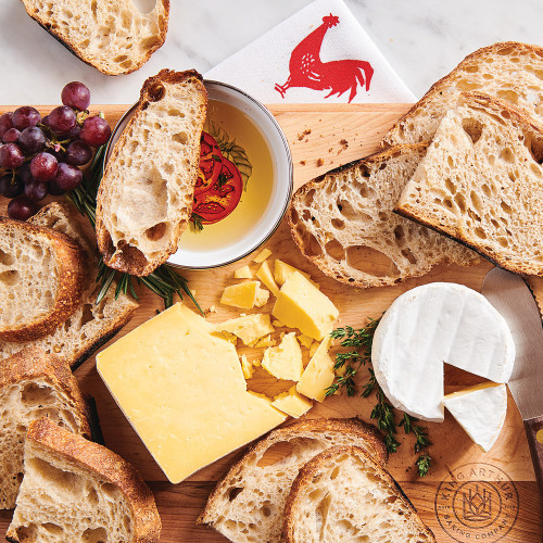 Bread board with Tomato Dipping Bowls