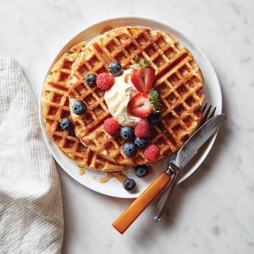 Waffles made with Diner-Style Pancake & Waffle Mix