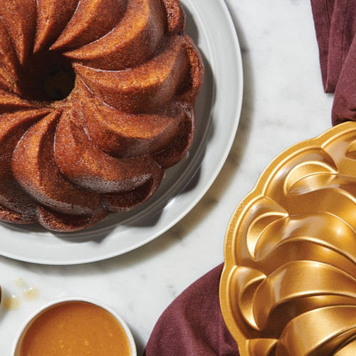 Apple Spice Cake mix made in Pirouette Bundt Pan