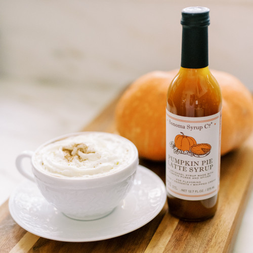 Pumpkin latte made with Pumpkin Pie Latte Sonoma Syrup