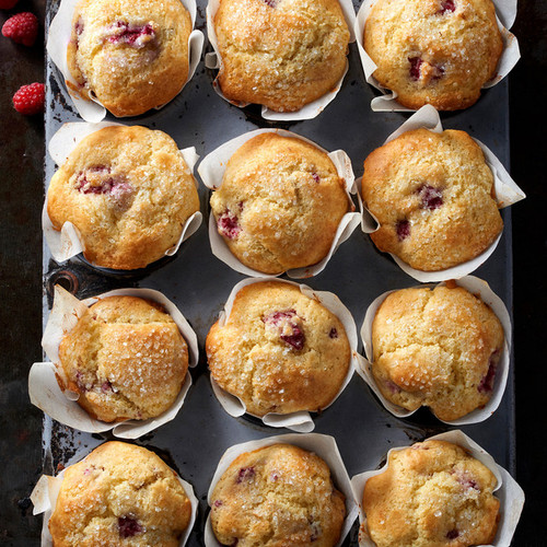 Blueberry muffins made with Gluten-Free Muffin Mix