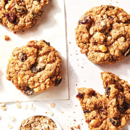 Fruit nutty oat cookie - the recipe of the back of the package