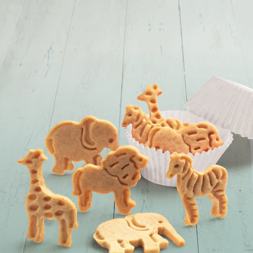 Animal crackers made with oat clour