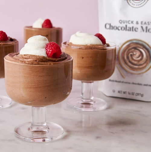 Chocolate Mousse made with Chocolate Mousse and Dessert Dish Set