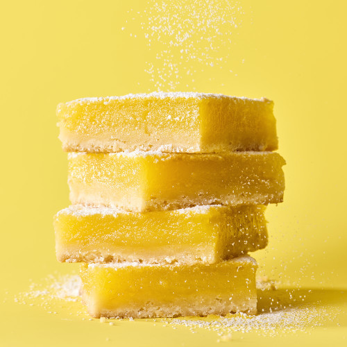 Lemon bars made with the Lemon Bar Mix