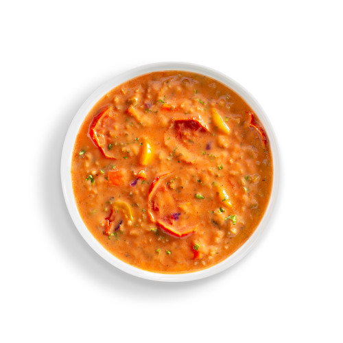 Tomato Basil Soup in a bowl