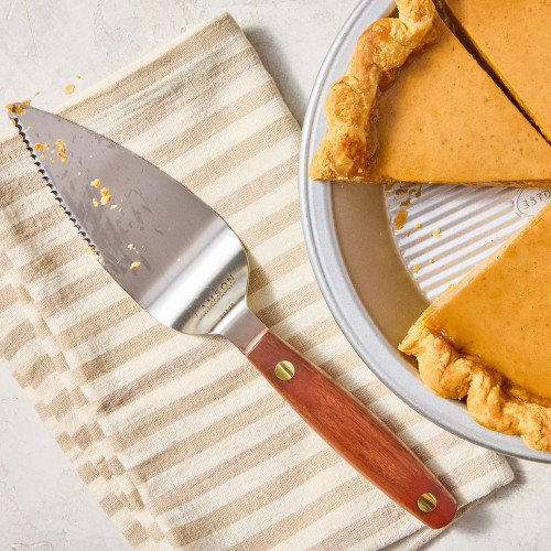 Vintage Pie Server with pumpkin pie
