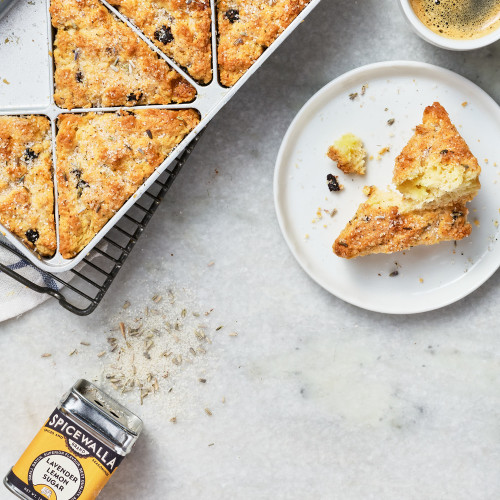 Mini Lemon Blueberry Scone Set with Spicewalla Lemon Lavender Sugar