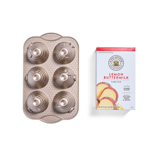 Lemon Buttermilk Cake & Beehive Cakelette Pan